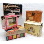 Collection of assorted child's sewing machines, to include, Boxed Vulcan Senior, Holly Hobbie