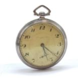 Antique Art Deco silver cased pocket watch by CH.F. Tissot & Fils (Locle) - 48mm - for spares /