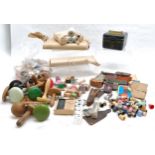 Collection of assorted Sewing related items, to include thimbles, cotton reels, darning mushrooms