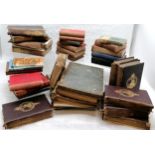 Qty of mostly antique books inc encyclopedias - some a/f