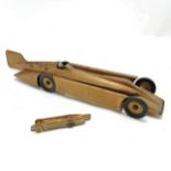 Vintage Kingsbury tin plate model of the Golden Arrow (driven by Major Henry Segrave at land speed