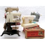 Collection of assorted child's sewing machines, to include, P B Standard, Vulcan Countess etc, 6