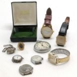 Qty of quartz & mechanical wristwatches inc silver marcasite, Smiths retail box etc - all for spares