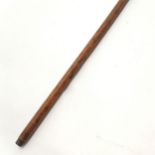 Antique boxwood yardstick - 91cm long & has bowing to stick