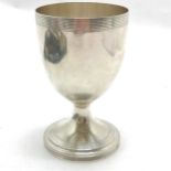 1859 silver goblet / chalice with reeded foot & engraved detail to rim by Edward & John Barnard -