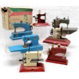 Collection of Vintage Child's sewing machines to include, Vulcan, boxed Singer Sew handy, Little