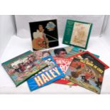 Qty of records inc Elvis Presley, Bill Haley, The Wombles, Peter Pan etc