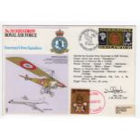 1973 RAF No 201 Squadron cover #9 hand signed by the 11 crew members and flown around the world NOTE