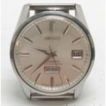 Seiko vintage gents automatic seikomatic wristwatch with day / date apertures - 34mm case and