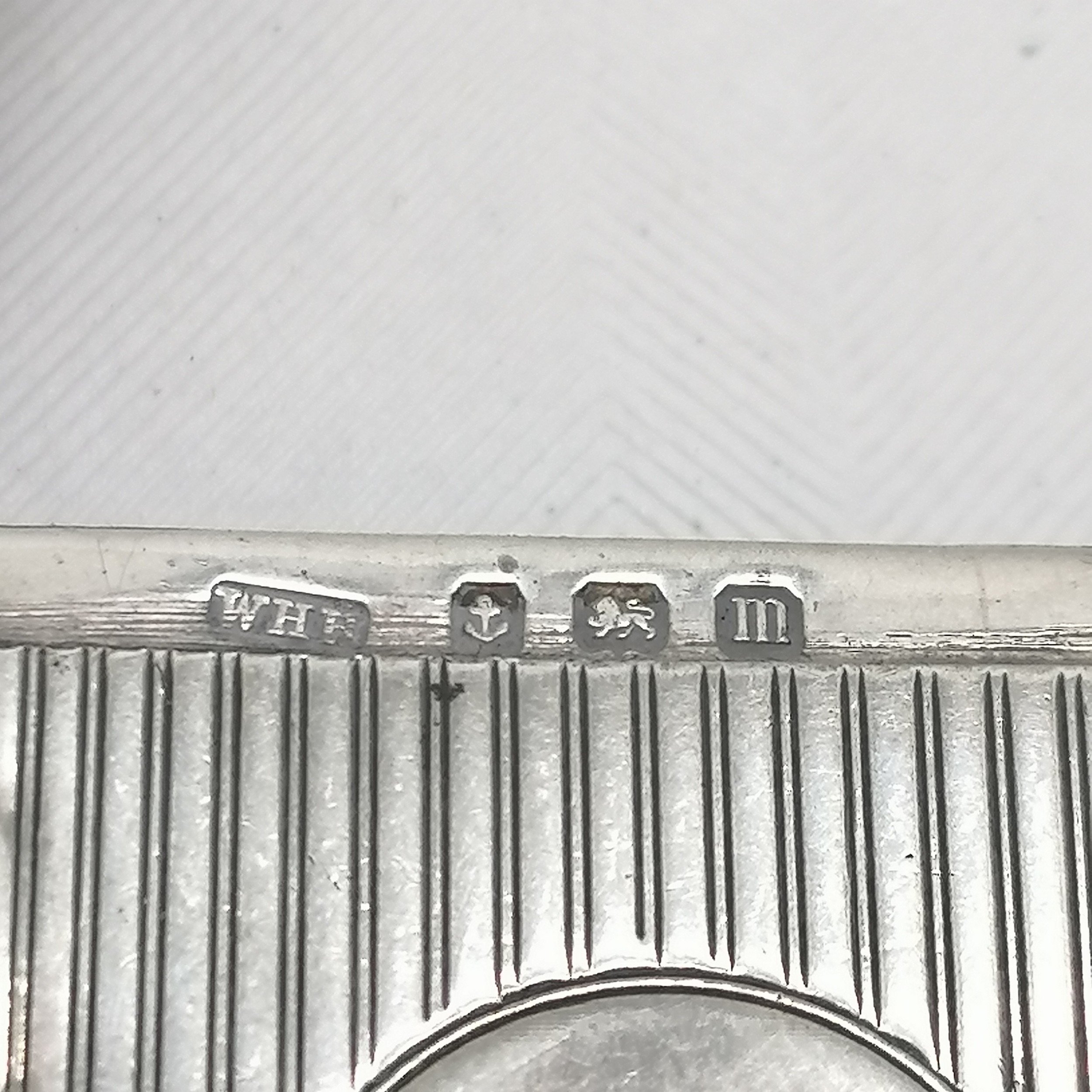 2 x silver vestas (largest 4.8cm x 4.2cm) - both have slight dents t/w silver miniature frame set - Image 4 of 5