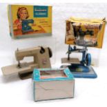 Collection of assorted child's sewing machines, to include, Boxed Vulcan classic in silver and