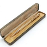 Morden everpoint propelling pencil Patent 307227 with gold filled case - in good clean condition