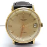 Universal automatic wristwatch REF 218-2 microtor 28 jewel movement in an 18ct gold 32mm case - in