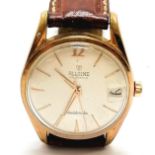 Vintage Allaine doublematic automatic (32mm case) wristwatch with obvious wear to dial and case &