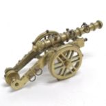 Brass model of a cannon on limber - 16cm and has slight losses to detail