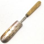 18th century silver plated cheese scoop by Samuel Colmore (with Sheffield knife blade maker John