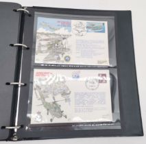 RAF album containing 43 x Air Display (AD) covers (7 pilot signed)