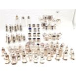 Large quantity of assorted silver plated cruet sets, 4 sugar casters, t/w 4 Viners silver plated