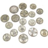 Small qty of GB silver coins - total weight 140g
