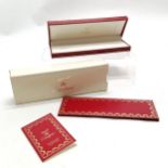 Must de Cartier EMPTY pen box with outer sleeve, booklet & folder #405 ~ 17.5cm long