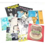 Small qty of vintage vinyl inc Beatles 'Revolover', Rolling stones 'Get stoned', Goons etc