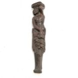 Antique hand carved telamon figure - 34cm