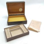 Rolex Tridor EMPTY box with jewellery tray & original handkerchief - box 19cm x 14.5cm x 7.5cm & has