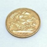 1902 GB King Edward VII half sovereign coin - 3.98g