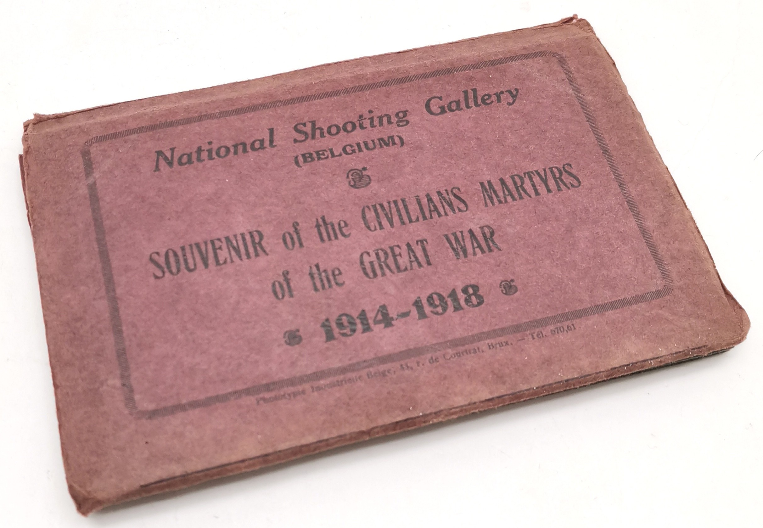 National Shooting Gallery WWI postcard souvenir folder of the civilians martyrs of the Great War - Image 3 of 5