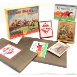 Collection of Vintage board games to include, Horse racing tonight, Totopoly etc.