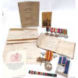 WWII group of 5 medals (with card), Dunkirk medal, Malta George cross 50th anniversary commemorative