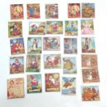 c.1940 Barratt Snow White sweet cigarettes packet t/w qty of (plain back) cards + Wizard of Oz and