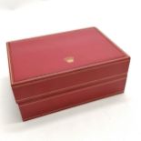 Rolex original red EMPTY watch box (lacks pad) - 18cm x 12.5cm x 7.5cm