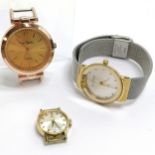 Ladies mechanical wind Tissot wristwatch t/w Skagen & Pierre Cardin watches - all for spares /