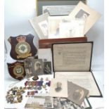 Large qty of family militaria inc group of medals to Sqn ldr C A A Davis RAF (inc General Service