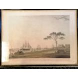 Framed 1797 print 'View taken on the esplanade, Calcutta' #1 by Thomas (1749-1840) and William