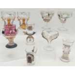 Interesting collection of assorted Syria Shrine convention goblets, 1 being New Orleans April