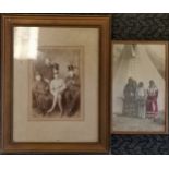 Antique framed photograph of a family portrait, 47 cm wide, 60 cm high, t/w framed photo of a