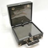 Watch hard carry box (holds 20 watches) with internal perspex doors - 26.5cm x 23cm x 13cm deep