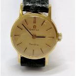 Omega Geneve ladies manual wind wristwatch with 18ct gold 19mm case - total weight 12g & running BUT