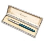 Parker fountain pen in original case.