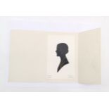 1926 carded silhouette (14cm x 9cm) by Handrup