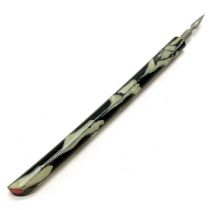 WAAF (RAF) dip pen with marbled effect - 19.5cm long