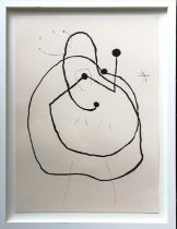 Joan Miró i Ferrà (1893–1983) unsigned 1974 lithograph from the suite 'Les pénalités de l'enfer ou