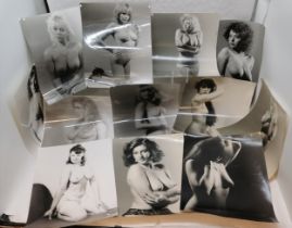 12 x large photographs of female nude studies c.1970's - largest 51cm x 41cm