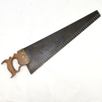 Antique Hamstone saw by Taylor Bros Sheffield, in good used condition handle does have signs of