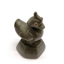 Burmese bronze hintha duck opium weight - 5cm & 162g