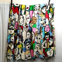 Ikea Gulvi faces Beckmans College 2010 design curtains 4 x curtains each 100cm wide x 120cm drop ~