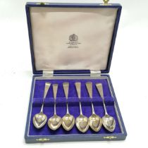 William IV Scottish provincial silver set of 6 teaspoons by William Hannay - 14cm long & 81g