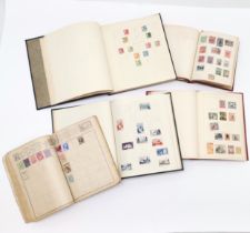 5 x Stamp albums with mixed world stamps